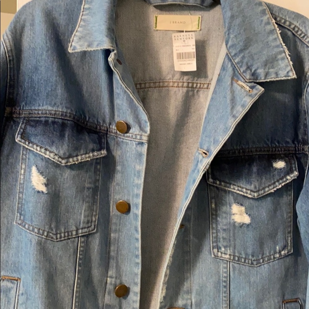 Cool distressed J Brand denim jacket